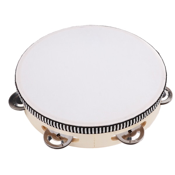 Tambourine Double Row 8in Percussion Jingles -käsiinstrumentti juhliin