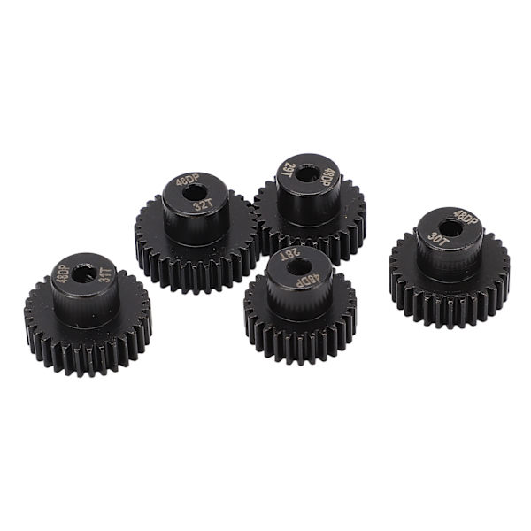 48DP 0,53M Tandhjulssæt 3,175mm Aksel Metal Motor Gear til 1/10 Modelbil 28T 29T 30T 31T 32T