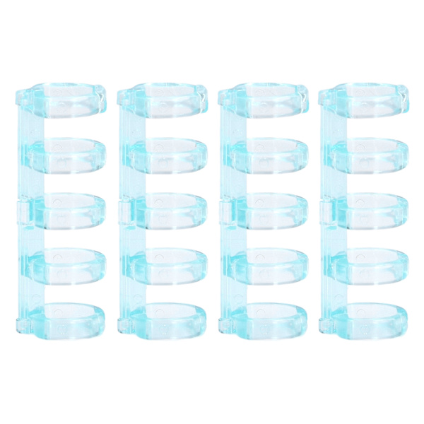Bindningsringar rymmer 60 ark papper 11 mm bindningstjocklek fri skrivning enkel användning kontorsmaterial transparent blå