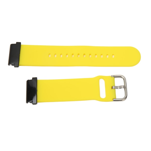 Vaihtava ranneke 20 mm vedenpitävä pehmeä silikoninen watch Garmin Fenix ​​7S keltaiselle