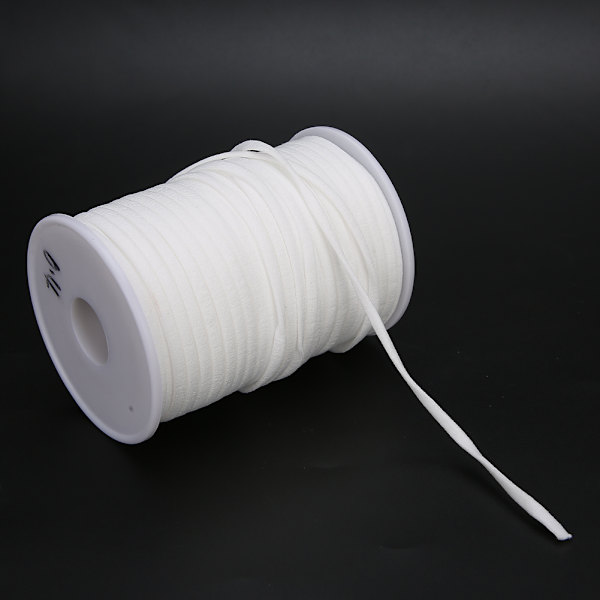 Elastiskt band 4 mm bredd 60 meter längd bälten tillbehör nylon för ärmar / halsringningar / shorts / kjolar