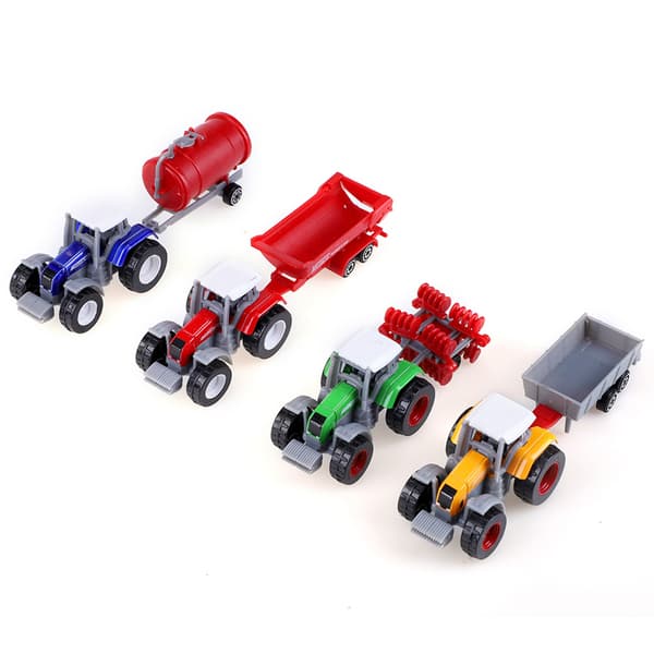 4 kpl/setti 1:64 mittakaavan korkean simulaation maatalousajoneuvomalli Mini lasten auto lelu