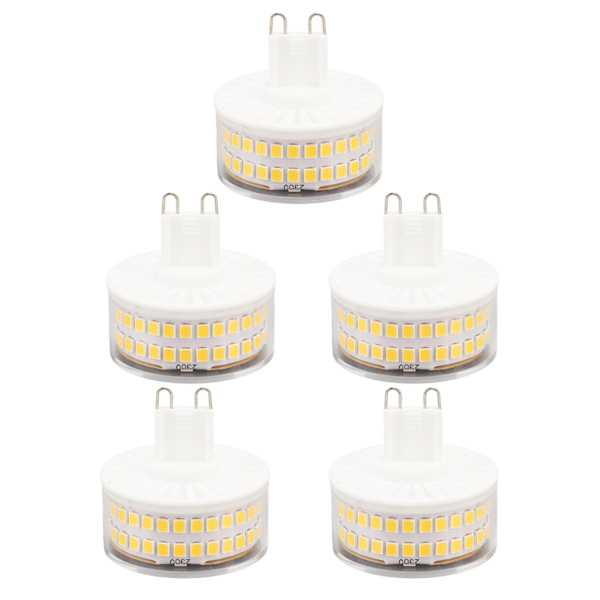 2 KPL G9 LED-lamppu Lämmin valkoinen valo LED-lamppu Ripustuskattoseinävalaisimeen 3000K 5W 220V