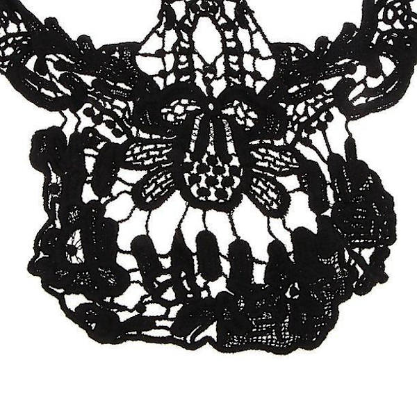 Broderede Stof Stickers - Blandet Broderet Stof til Syning - Sort Klud Sticker