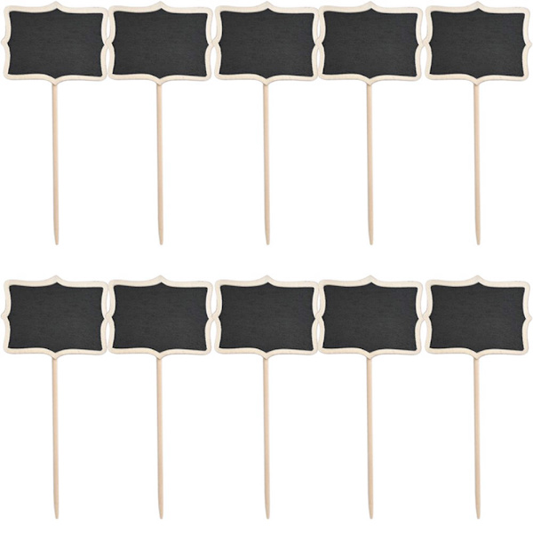 10 st Mini Blackboard Små Trä Tavla Skylt Tavlor