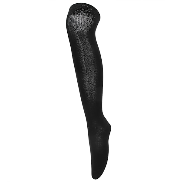 1 par kvindesokker Fashion High Elastic Knæhøje Strømper til Yoga Dance Sports Sort