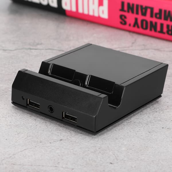 HDMI bärbar laddningsdocka bas skrivbordsladdare för Switch/Lite med hörlursgränssnitt