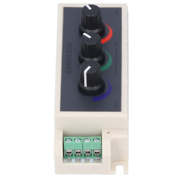 RGB-nuppidimmeri Älykäs LED-valon kirkkaussäätö 3-kanavainen ohjain DC12-24V