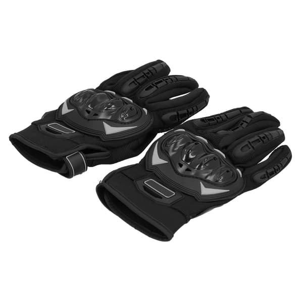 2PCS Motorcykelhandskar Ledande Mesh Plastprick Frisk Tyg Män Kvinnor Bär UtrustningL