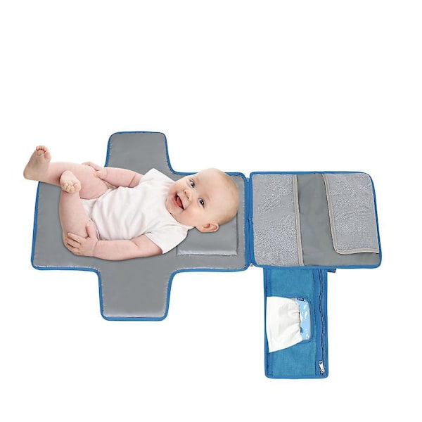 Foldbar Regnjakke Baby Udskiftningspude Blå