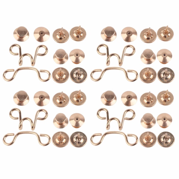 Knapper Justerbar Avtakbar Fleksibel Spor Design Gylden Liten DIY Tilbehør for Bukser Skjørt