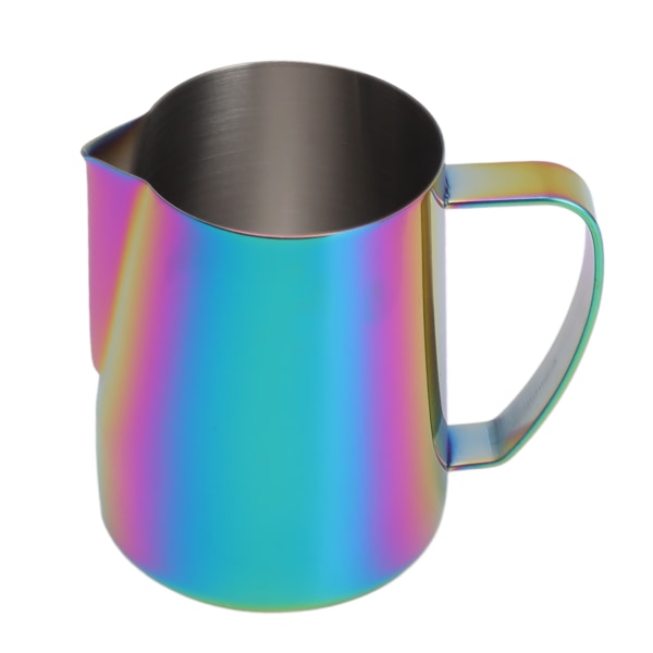 Kaffe Melkeskummer Kanne 304 Tykkere Rustfritt Stål Melkeskummer Kanne Intern Ekstern Non Stick Belegg Kaffe Redskaper 350ml