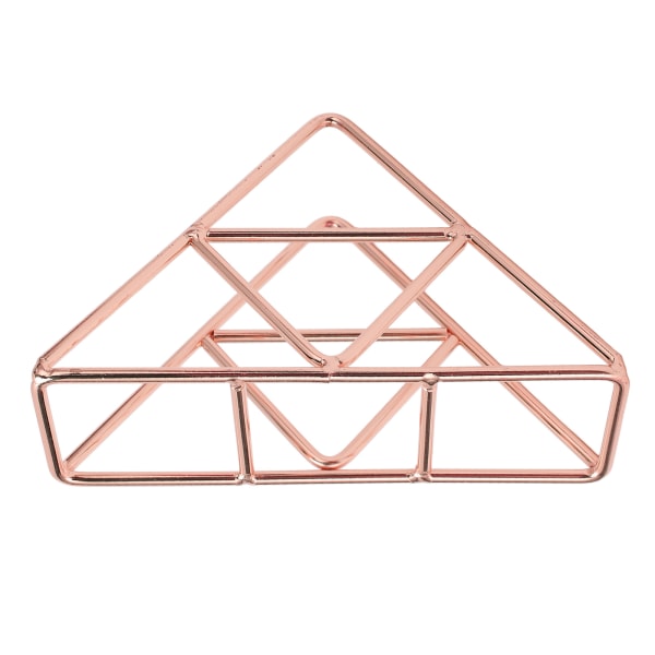 Servetthållare Mode Förtjockad Breddad Triangulär Fristående Metall Smidesjärn Vertikal vävnadshållare Rose Gold