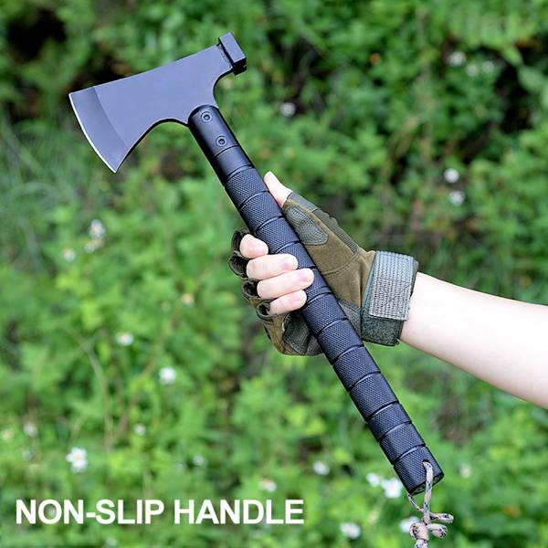 Camping Økse Foldbar Bærbar Multi Tool Kits Økse Hatchet med Skede til Udendørs Camping Vandreture Rygsækrejser