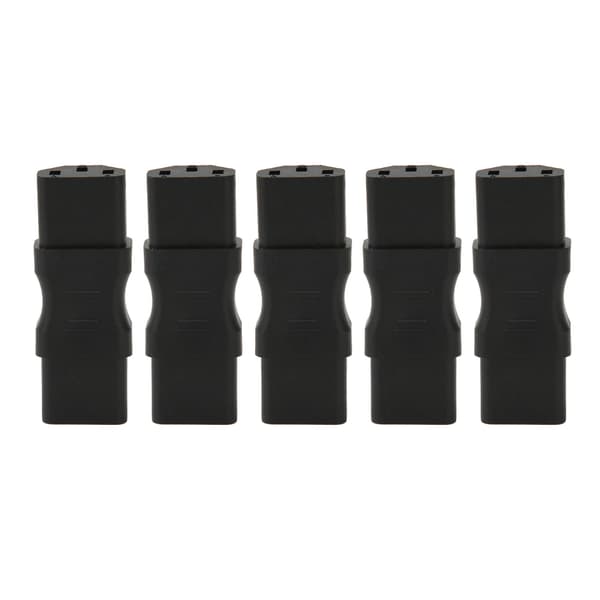 5 STK IEC320 C13 til C13 Strømadapter 2500W Kabeladapterstik til bærbar computer Ups-stik PDU-kabinet