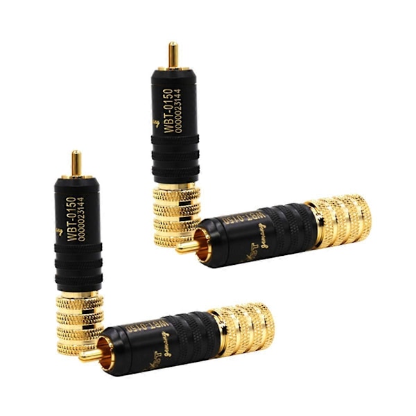 4 ST WBT-0150 Plugg Jack Adapter Hifi Pluggkontakt