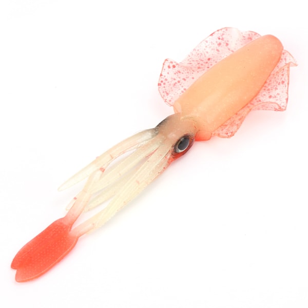 Luminous UV Squid Fiske Lure Octopus Mjuk Bete Fiske Lure Silikon Wobbler Bete TackleOrange Luminous