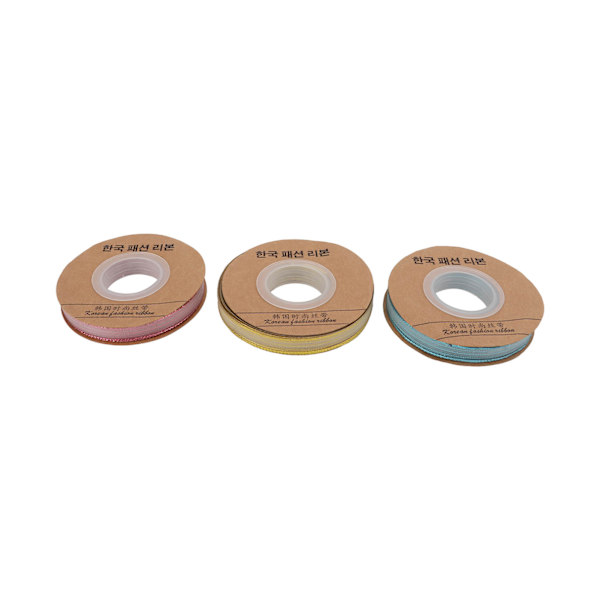 3 rullar presentglitterband 150yd 3 färger gyllene glitter jul metallband för presentförpackning hårdekoration