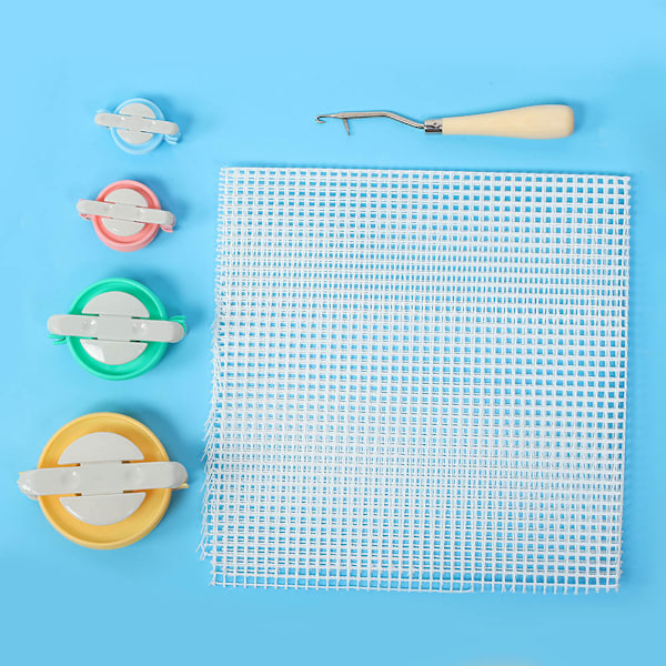 DIY tomt teppeveving strikking lås heklenål for teppefremstilling teppe sett