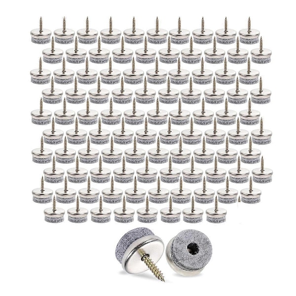 100 st Filtglidskruvar, 22 mm Stolsglidare, Filtglidare