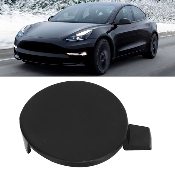 Etupuskurin vetokoukun cover 1084173 00 E Vaihto Tesla Model 3 2017 - 2023 Musta