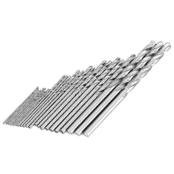 16 st 0,8-1,5 mm Hss Cylindriskt Skaft Elektriskt Verktyg Spiralborrar