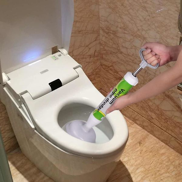 Kraftfull toalettluftplunger - avblockera avlopp med sugkoppar