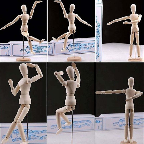 Kunstnerisk Træ Mannequin Skitsemodel
