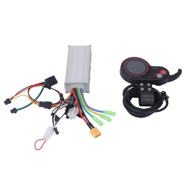 36V 48V 500W 2 i 1 Motor Borstlös Controller Vattentät LH100 LCD Display Panel Kit för Elcykel Scooter