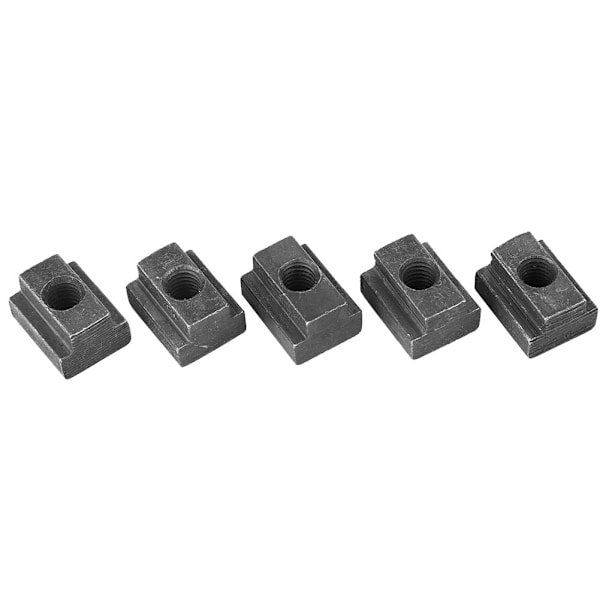 5 st Black Oxide Grade 8.8 Kolstål t slitsmutter T mutter gängad M6-gänga