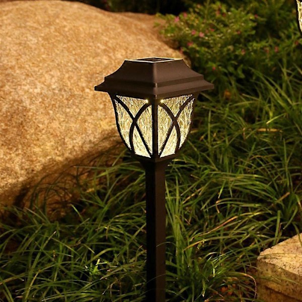 2-pack Solar LED Utomhus Dekorativa Lampor för Landskap, Gångvägar, Trädgårdar, Entréer - Vattentät