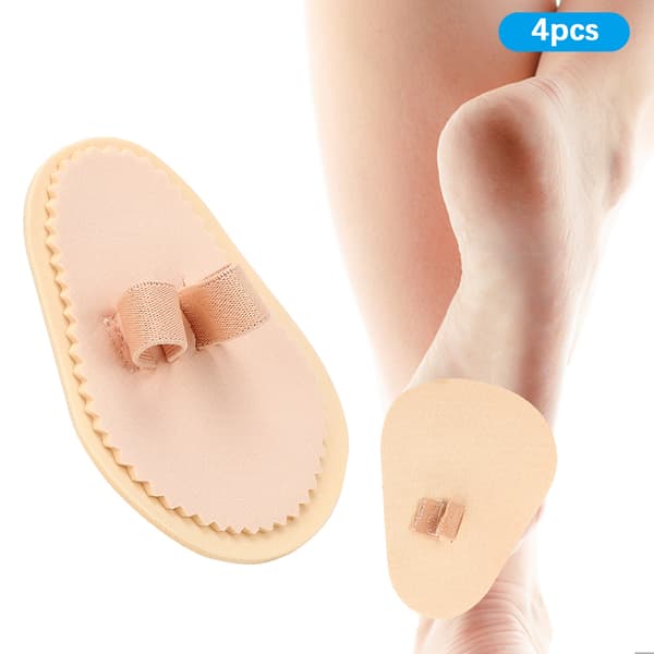 4st Tåriktare Separatorer Skydd Bunion Splint Corrector Tåspridare Skydd 2 Hål