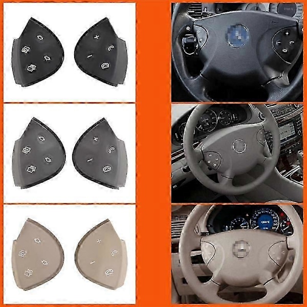 Bil Ratt Knapp Kontroll Trim Skydd kompatibel med E-Klass W211 E320 E350 E550 2003-2006