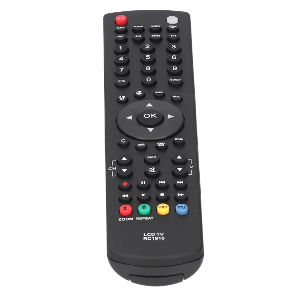 Fjernbetjening til Toshiba LCD TV Universal udskiftning Rc1910 Sort