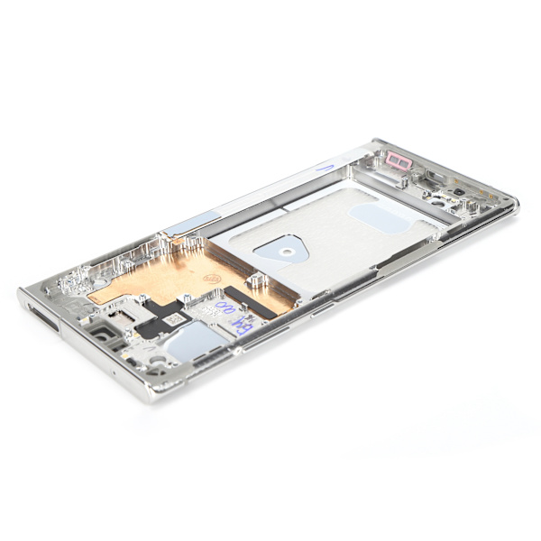 Midtre ramme Bezel Plate Housing Cover erstatning for Note 20 Ultra Reparasjonstjenestedeler Sølv