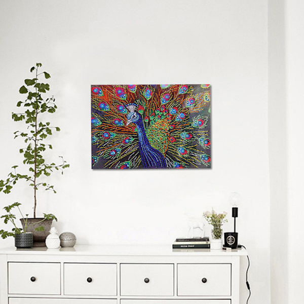 Peacock Diamond Painting Hand Craft DIY Resin Peafowl Embroidery Painting Kit