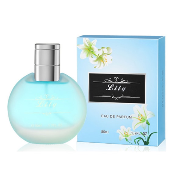 50 ml WC-suihke Pitkäkestoinen kukkainen tuoksu Frosted Bottle Body Body Hajuvesi naisille Lily