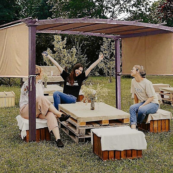 Korvaava yleiskate kaarevalle pergolalle – Koko 210D: 5,2 × 2 m harmaa
