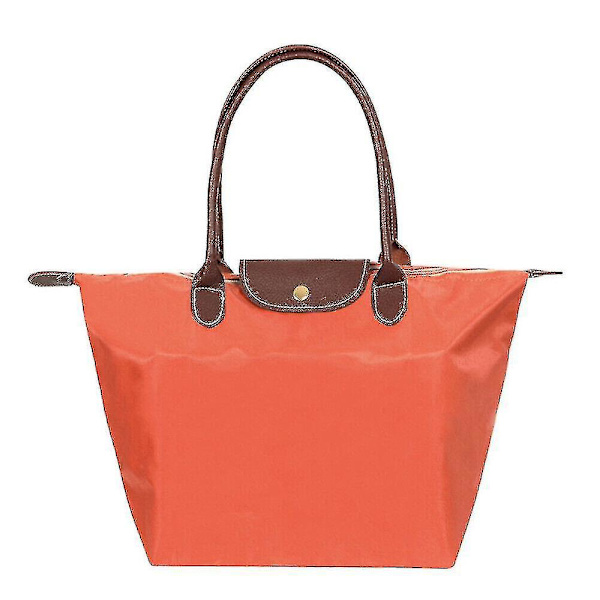 Le Pliage Large Nylon Tote Bag - Tyylikäs naisten olkalaukku keskikokoinen oranssi