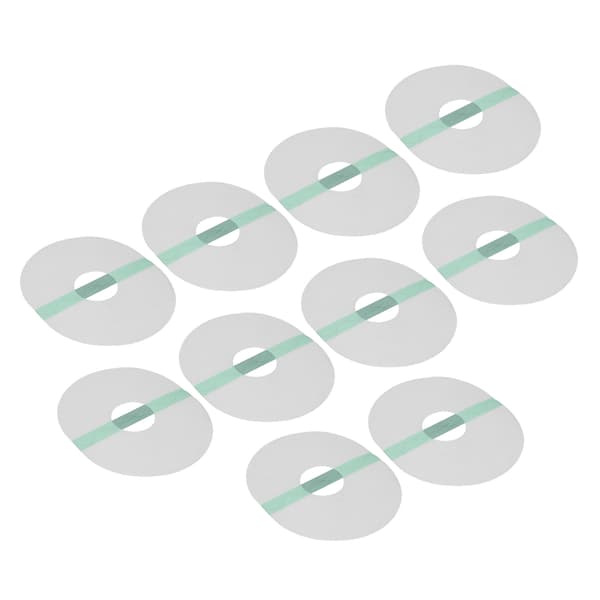 10 stk. sensorbeskyttere, oval form, selvklebende, vanntette, pustende sensorlapper for dusj og turgåing