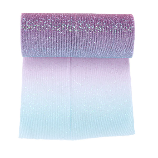 Sateenkaarenvärinen glitter-tulli, pitkä, joustava, hieno, käytännöllinen, laaja sovellus, kimmeltävä tylli häihin, juhliin, tummanpunainen, sininen, violetti