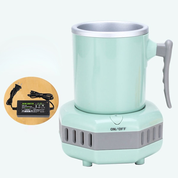 Quick Cooling Cup Easy Operation Portable Great Performance Cup Cooler for Office Dormitory AC 220V CN Plug Green