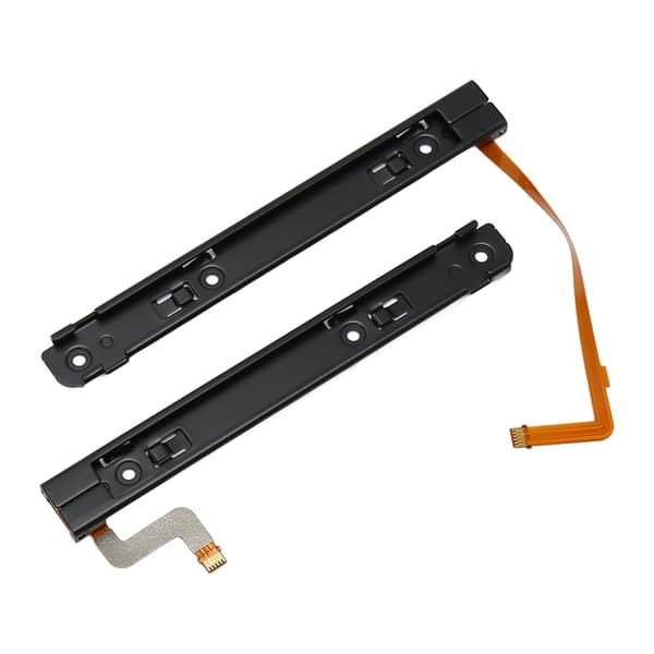 1 Par Spelkonsol Glidskena Professionell Ersättning Metall Glidskena med Sensor Flexkabel för SWITCH OLED-värd