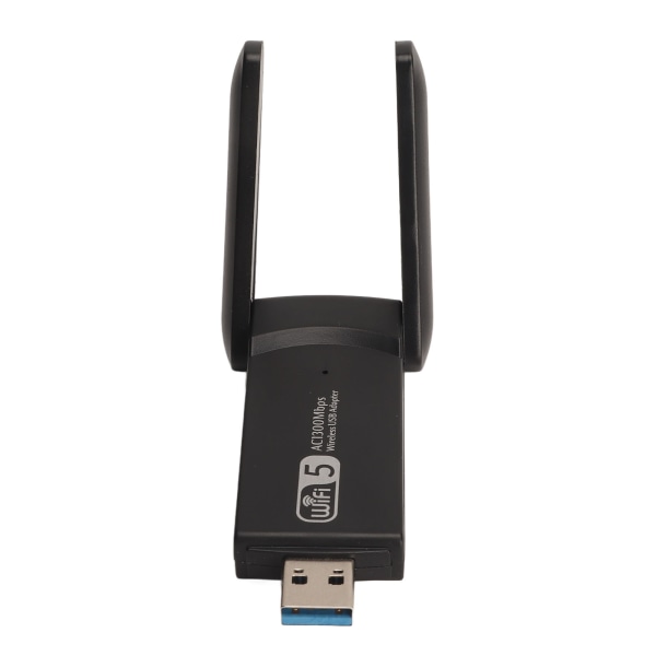 1300M USB WiFi-adapter 2.4G 5.8G USB3.0-grensesnitt Plug and Play WiFi-adapter med doble antenner for nettbrett bærbare datamaskiner