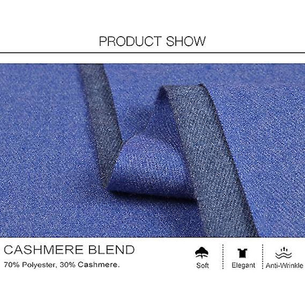 Elegant Rosa Cashmere Pashmina Scarf - Höst Vinter Dam Enfärgad Varm dubbelsidig halsduk