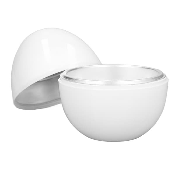 Hardkokt eggekoker 4 egg kapasitet Kompakt design ABS-materiale Eggform Mikrobølgeovnfunksjon Eggkoker