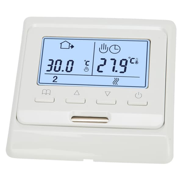AC180V-230V Termostat Väggmonterad Spis Temperaturregulator för Vatten/Golvvärme