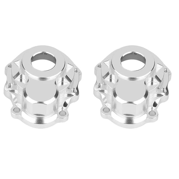 1 par aluminiumslegering for-/baghjulsnavkasse til Traxxas TRX-4 1:10 RC bil (titanium)