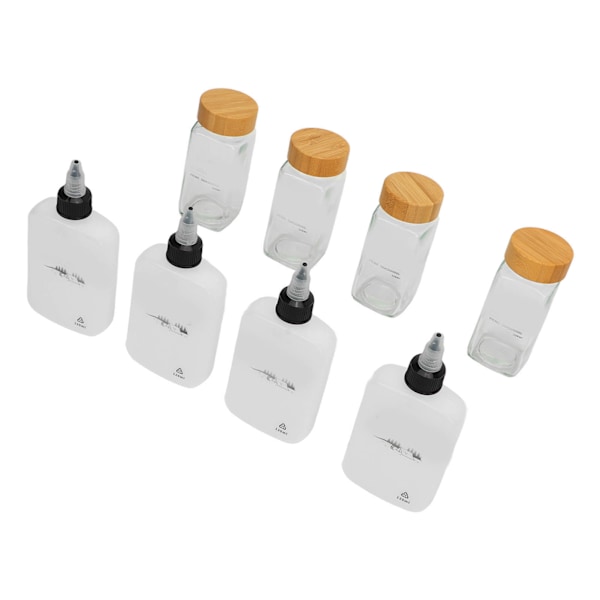 Camping kryddflaska kit utomhus picknick kryddbehållare förseglad krydda krydda dispenser Khaki