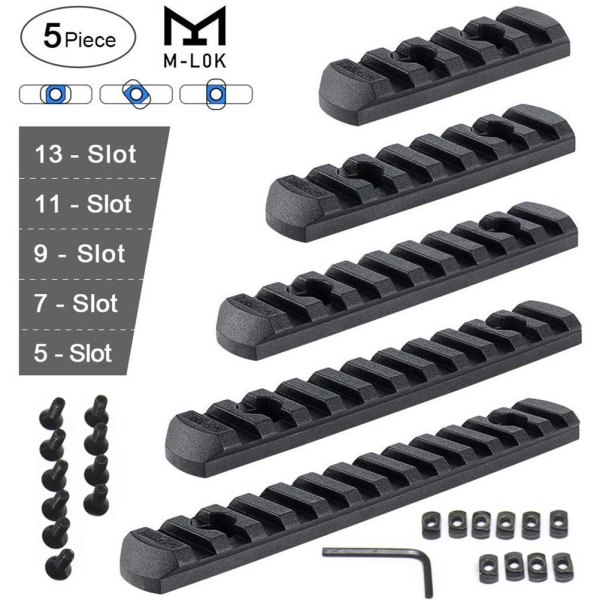 M Lok Picatinny Rail 5 7 9 11 13 Spor Mlok Scope Mount Weaver Nylon Picatinny Siderails